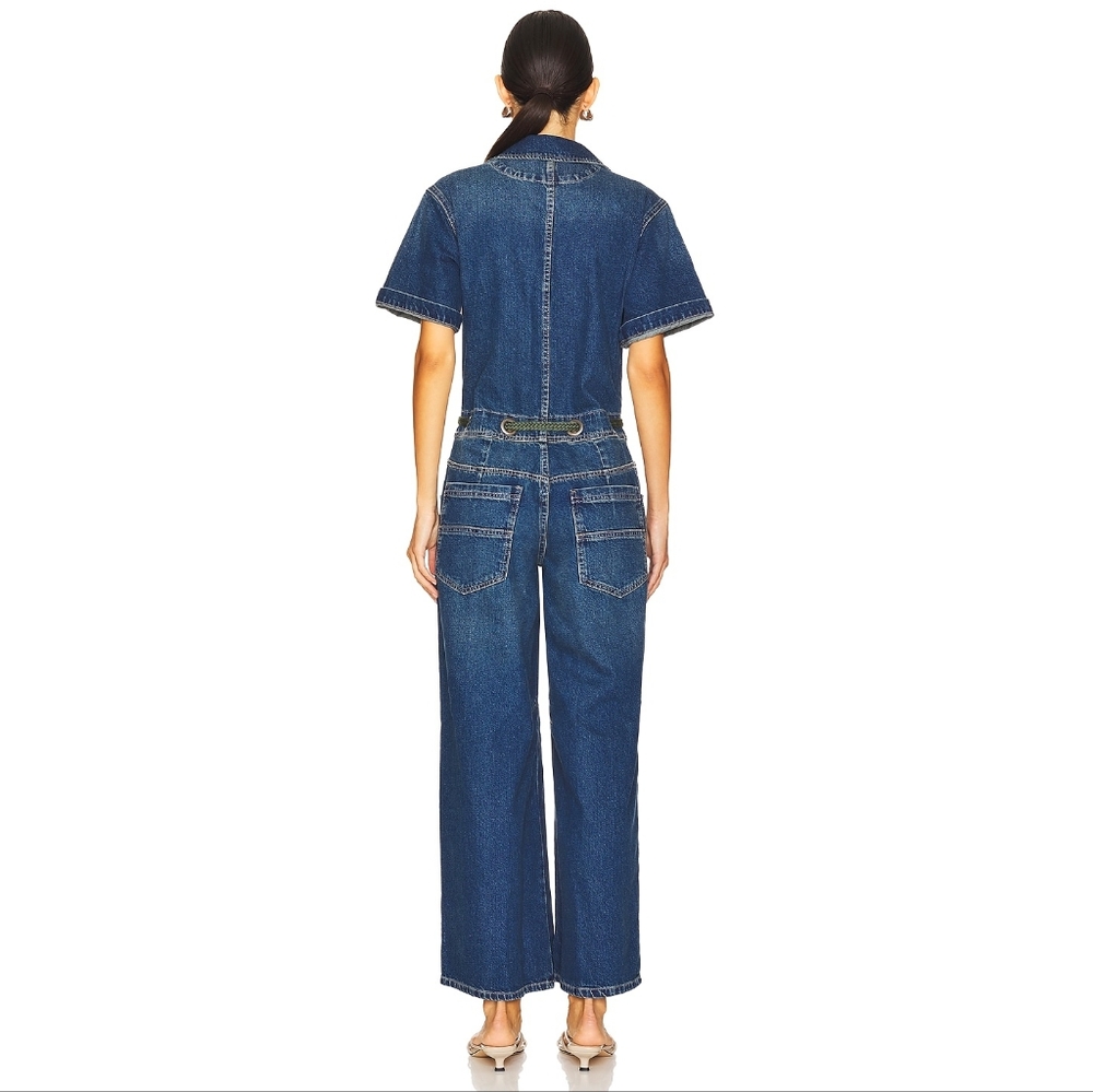 Free People Edison Wideleg Coveralls Denim Boilersuit - Picture 11 of 11
